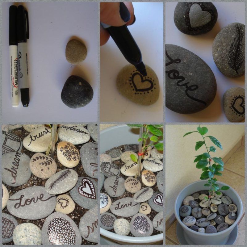 kavics dekoráció lakásdekor kavics kő