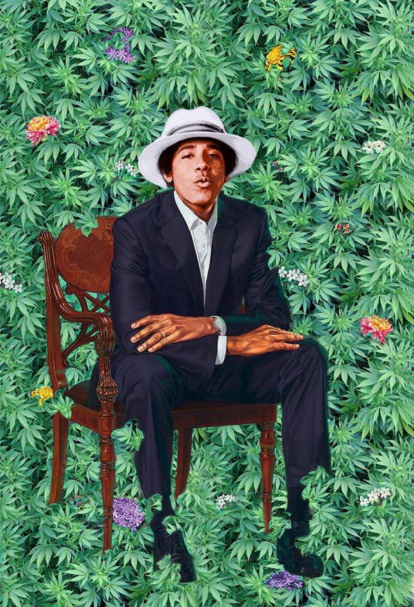 barack obama hivatalos portréja festmény