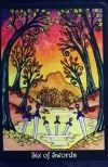 tarot kártya jóslat kardok 6 kisarkánum