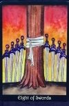 tarot kártya jóslás kardok 8 kisarkánum