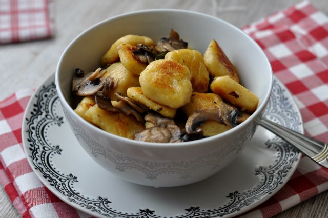 gnocchi gombaval recept