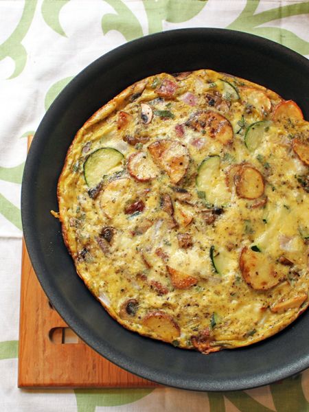 sonkas frittata recept
