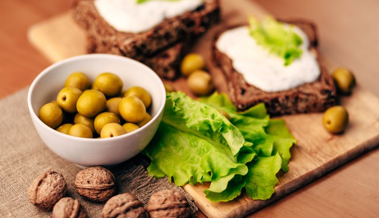 Kéksajtos-diós krém