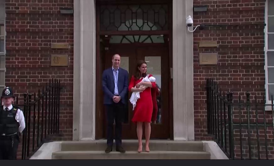 Katalin hercegné Vilmos herceg és az újszülött herceg