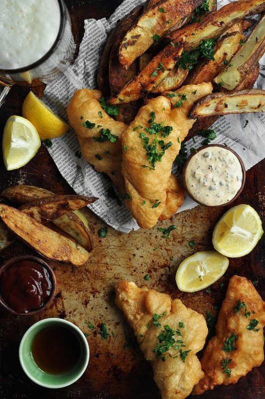 fish and chips hal recept ebéd
