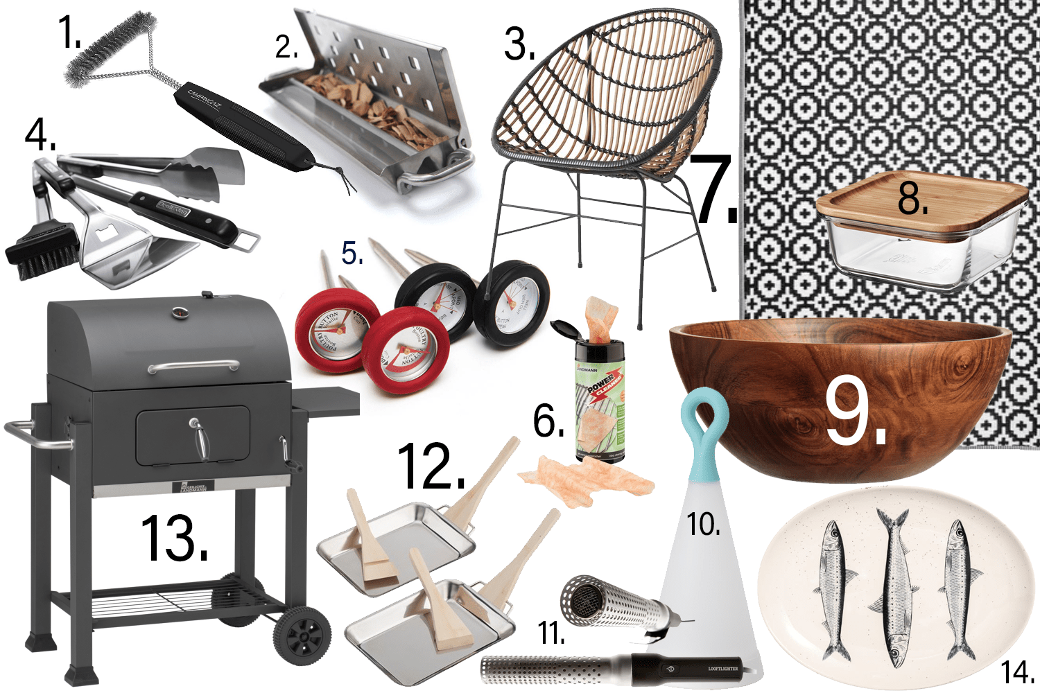 grill, grillezes, kert