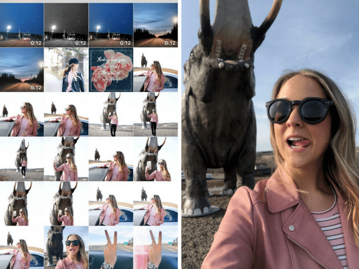 Instagram szelfi fotó