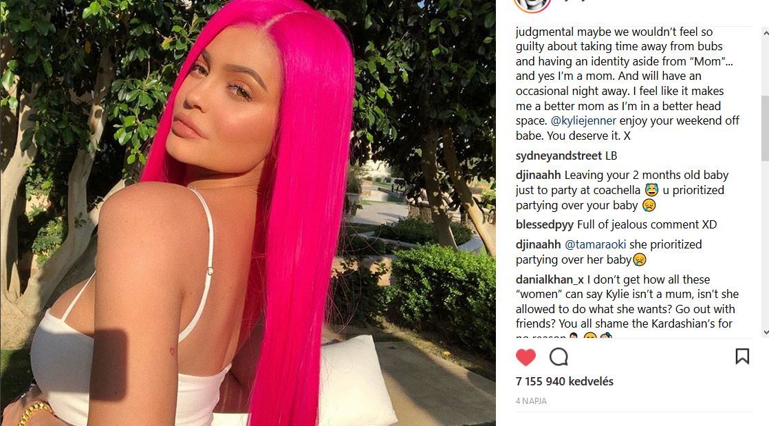Kylie Jenner instagram gyerek