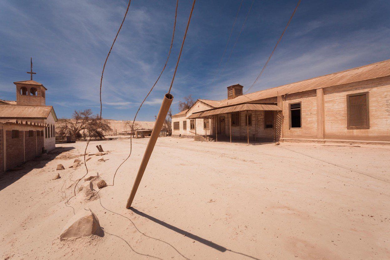 Pedro Valdivia chile szellemfalu