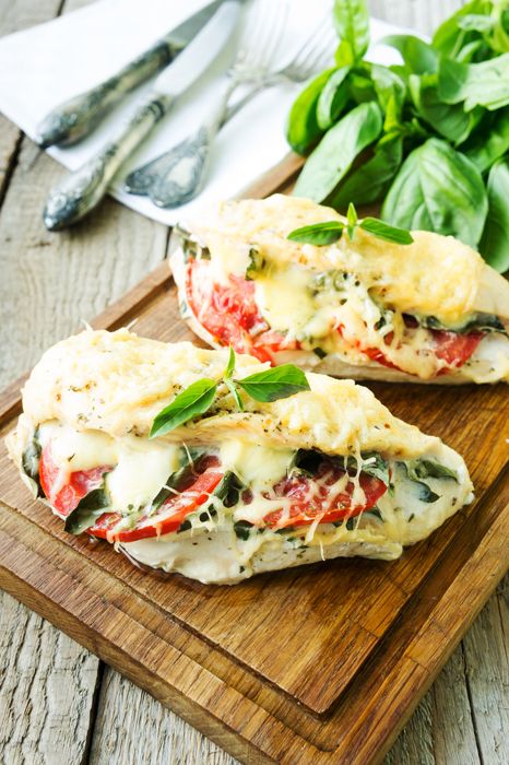 Mozzarellás csirkemell