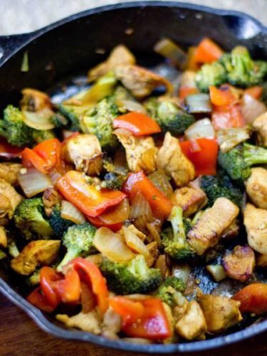 zoldseges csirke recept