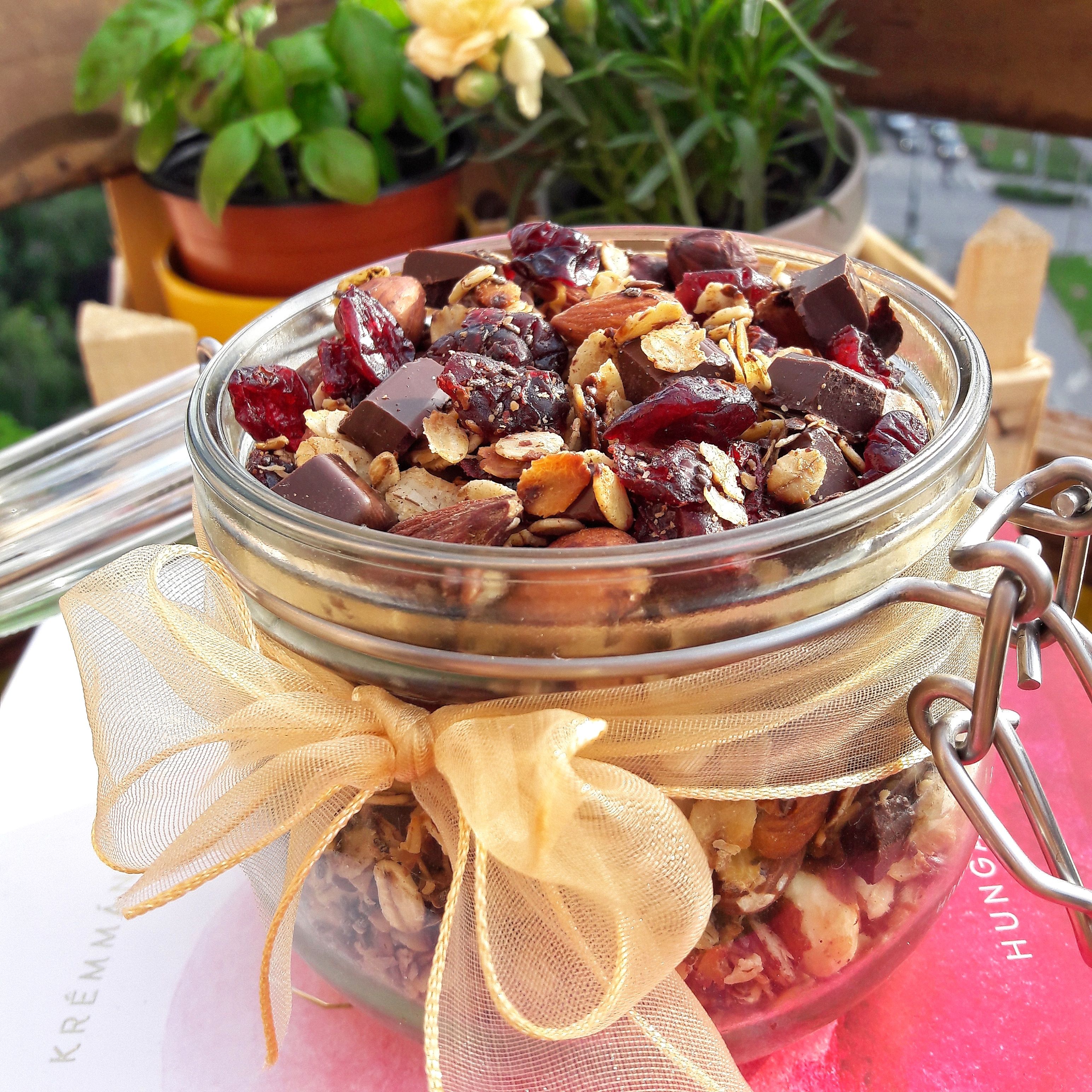 egészséges reggeli, hétvégi menü, müzli