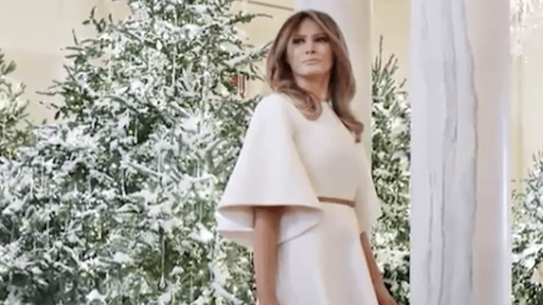 melania trump karácsonyi dekoráció