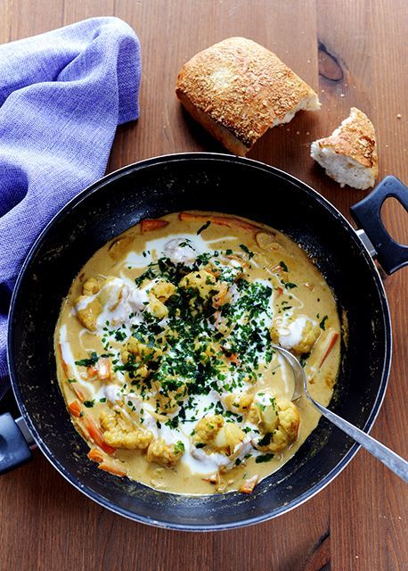 hétvégi menü, karfiolcurry