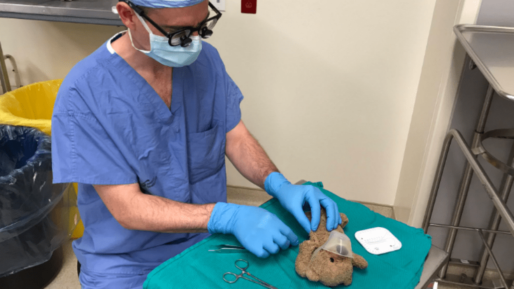 sebész operáció plüssmackó