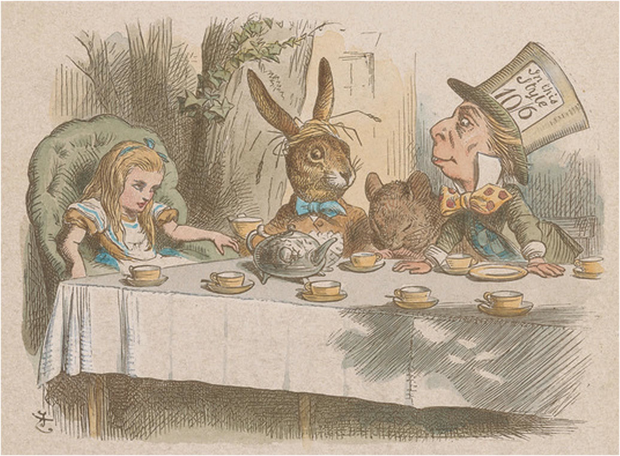 John Tenniel illusztrációja 1885-ből (forrás: The Morgan Library &amp; Museum)