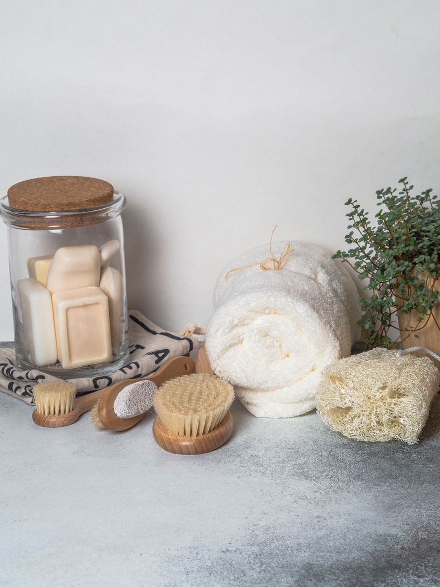 Fürdőszoba, szappan, dekoráció