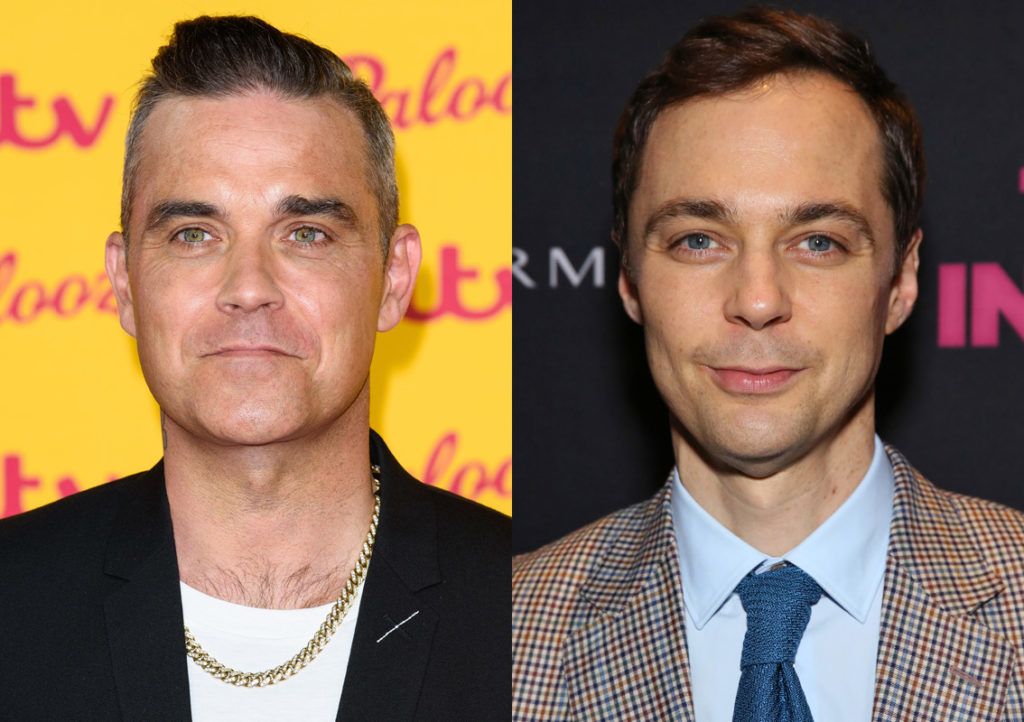 Robbie Williams és Jim Parsons (Fotó: Getty Images)