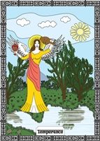 áprilisi tarot jóslat mértékletesség kártya