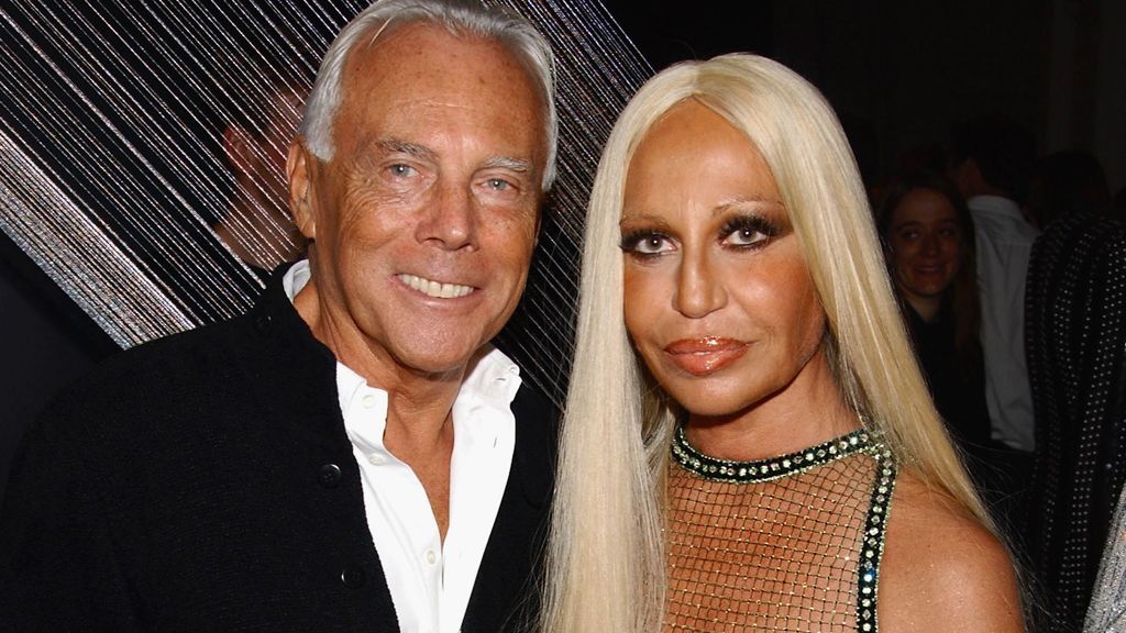 Giorgio Armani és Donatella Versace