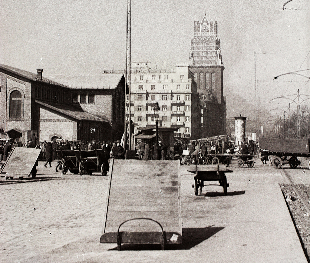 fortepan, teleki tér, piac, zsibvásár