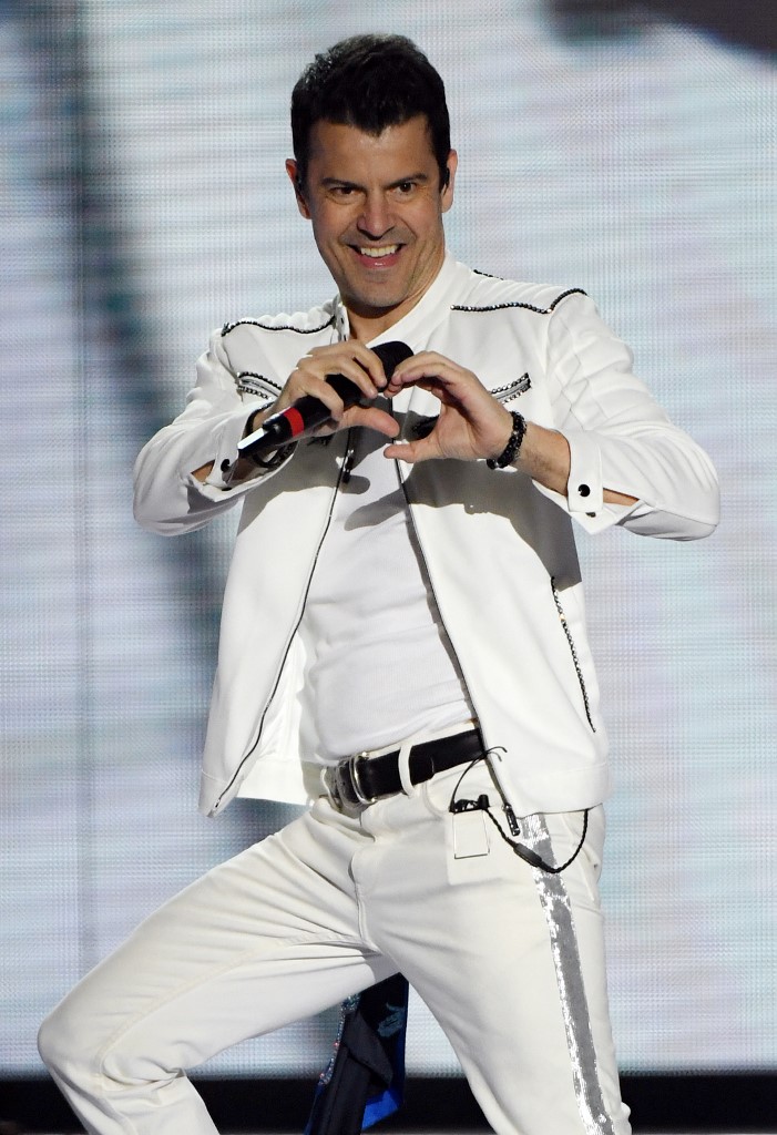 Jordan Knight a New Kids on the Block egy 2019-es las vegasi fellépésén (Fotó: Ethan Miller/Getty Images/AFP)