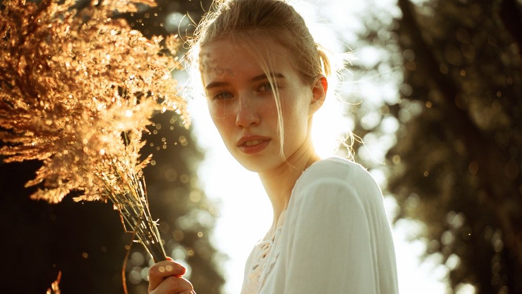 ősz, pulóver, lány