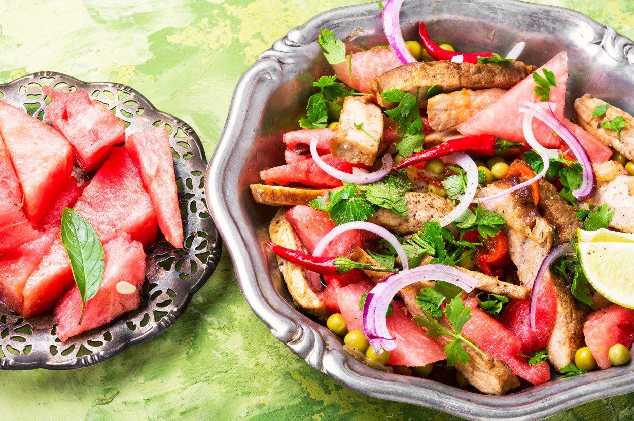 steak görögdinnyével