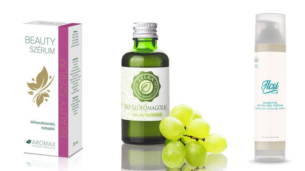 Szőlőmagolaj tartalmú kozmetikumok
