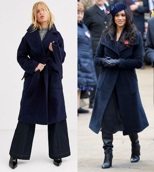 Meghan hercegné kabát asos