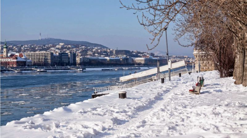 tél hó havazás duna budapest