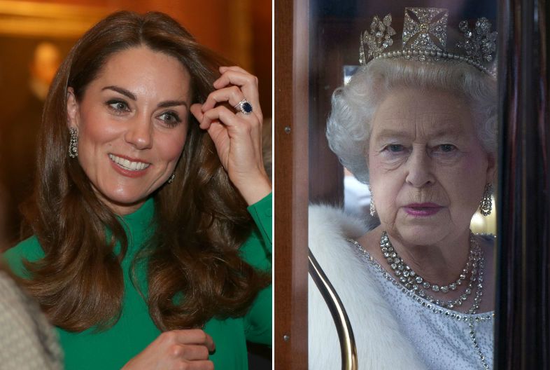 Katalin hercegné II. Erzsébet fülbevaló