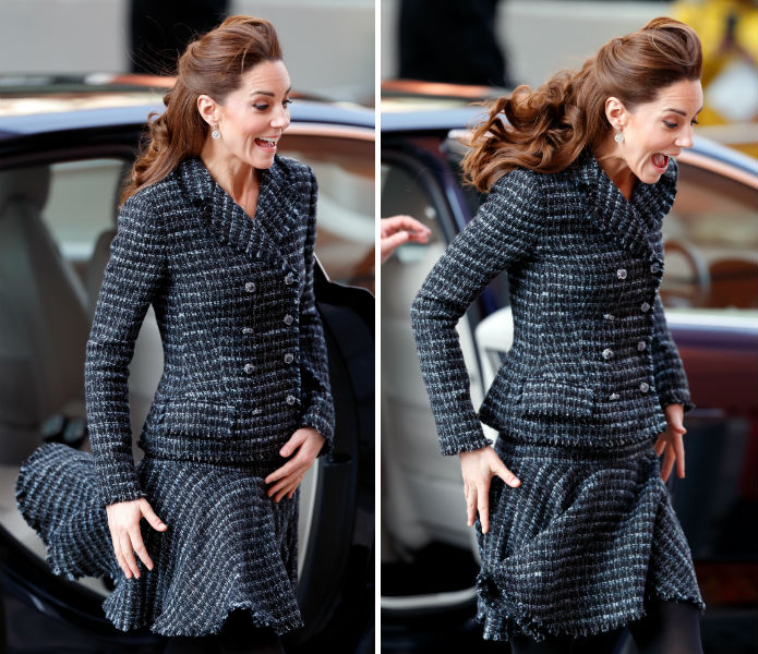 Katalin hercegné szoknyabaleset