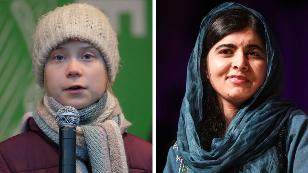 Greta Thunberg Malala Juszafzai