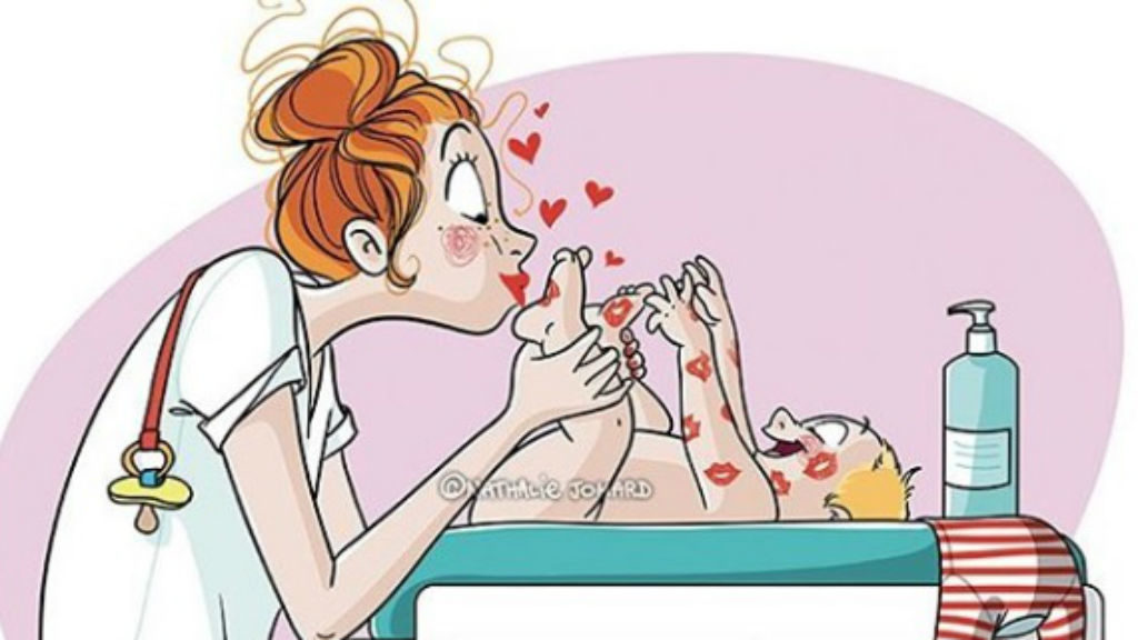 Az anyaság a világ legnehezebb és legszebb munkája / Fotó: Nathalie Jomard Instagram