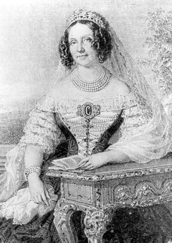 Brunszvik Júlia Baramás Miklós rajzán (forrás: brunszvikterez.hu)