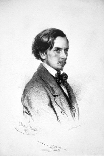 Az ifjú Kertbeny több arcszőrzettel és rövidebb hajjal (forrás: Wikipedia)