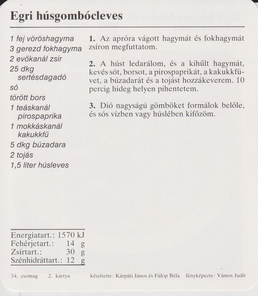 Aki soha életében nem főzött, az is ismeri ezeket a kártyákat