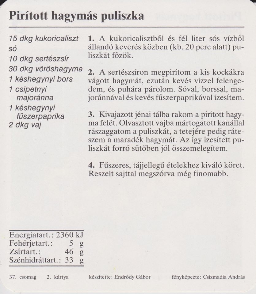 Aki soha életében nem főzött, az is ismeri ezeket a kártyákat