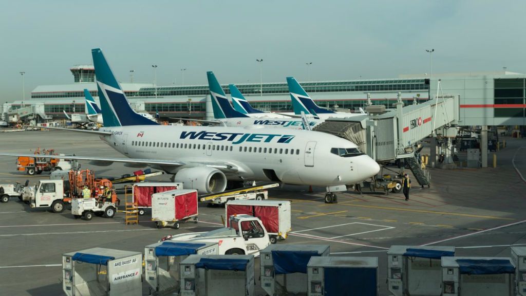 westjet repülőgép repülőtér kanada