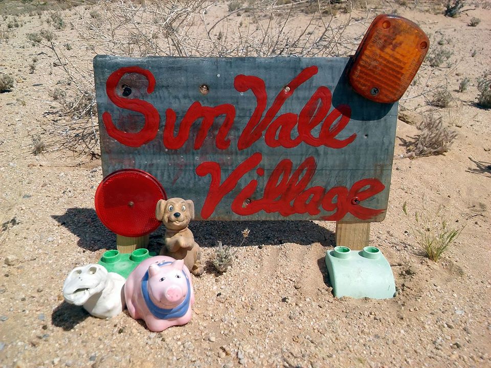 A városka határát jelző tábla