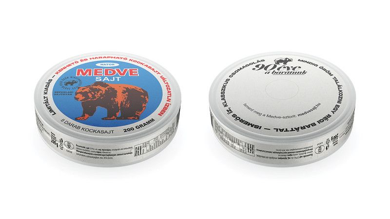 A Medve sajt régi-új csomagolása