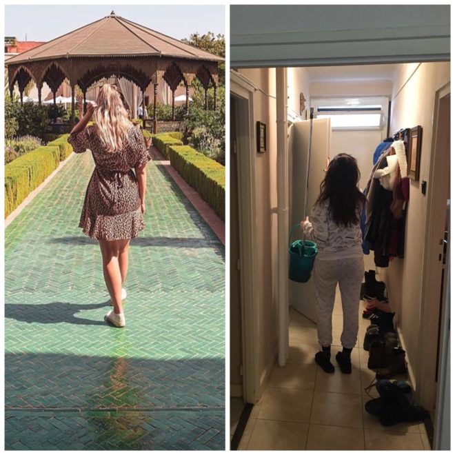 A valóság (jobbra)