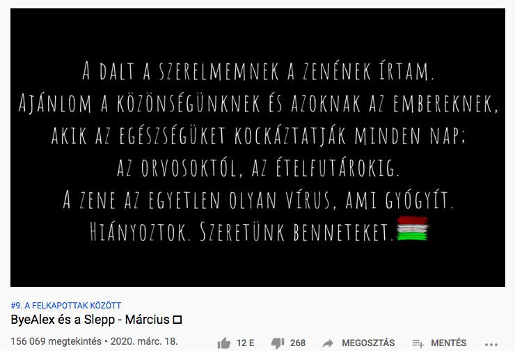 ByeAlex dala az orvosoknak