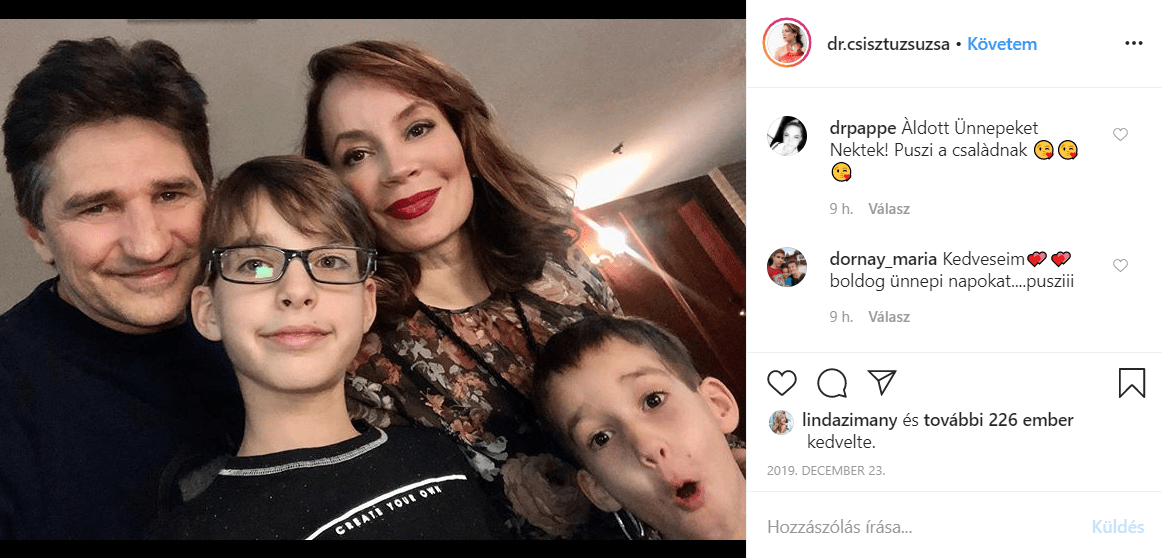 Csisztu Zsuzsa megmutatta ritkán látott nagy fiát, Krisztiánt
