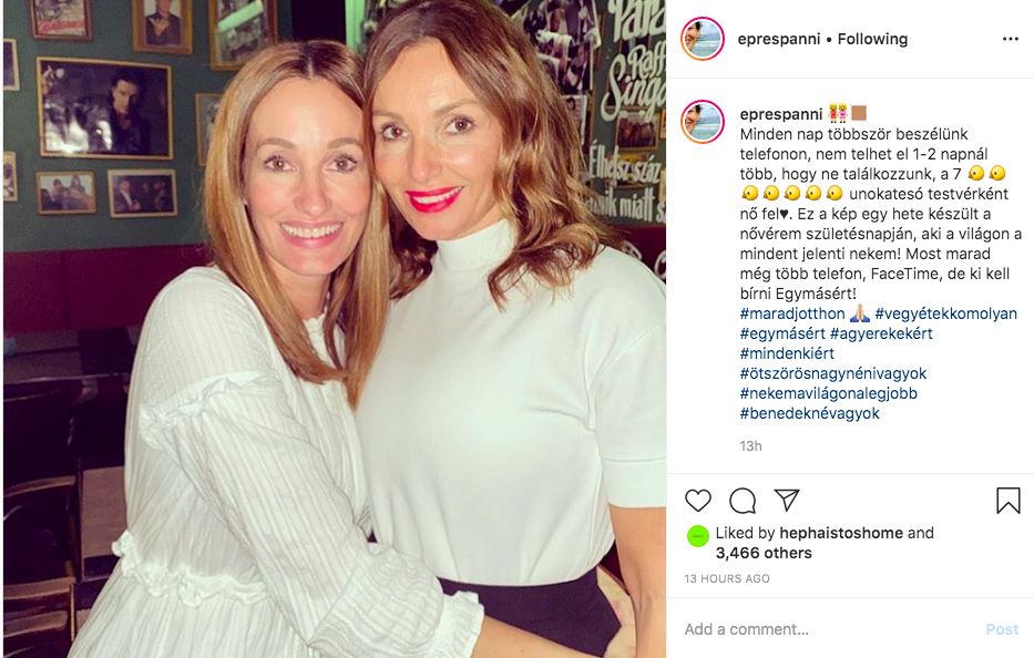 Epres Panni nemrégiben a testvére születésnapját ünnepelte
