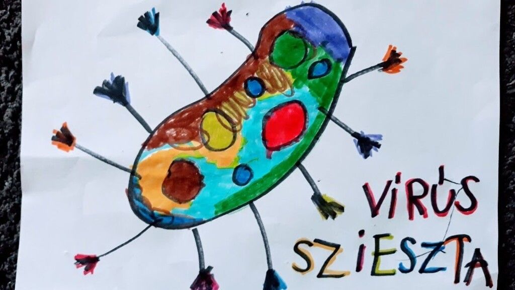 Egy elsős így képzeli el a vírust