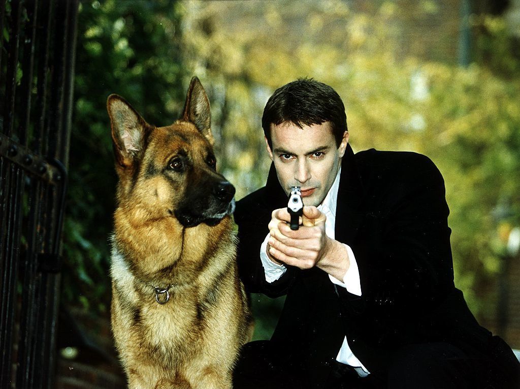 Gedeon Burkhard a Rex felügyelőben 1997-ben (Fotó: Moenkebild/ullstein bild via Getty Images)