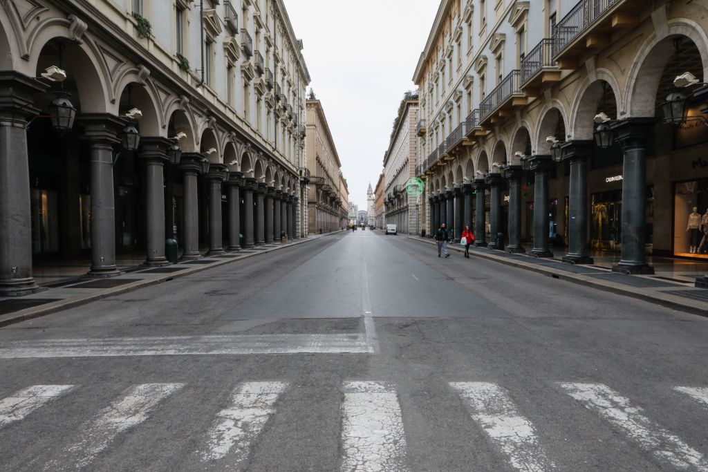 Szellemváros lett Turin a karantén alatt