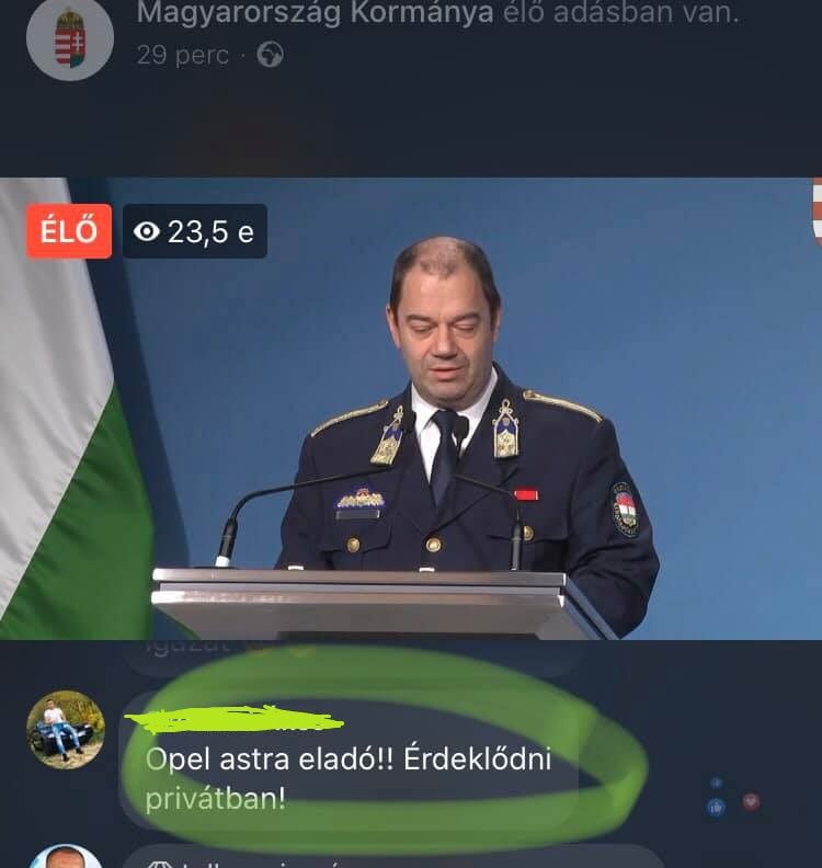 Hirdetések az Operatív Törzs sajtótájékoztatói alatt